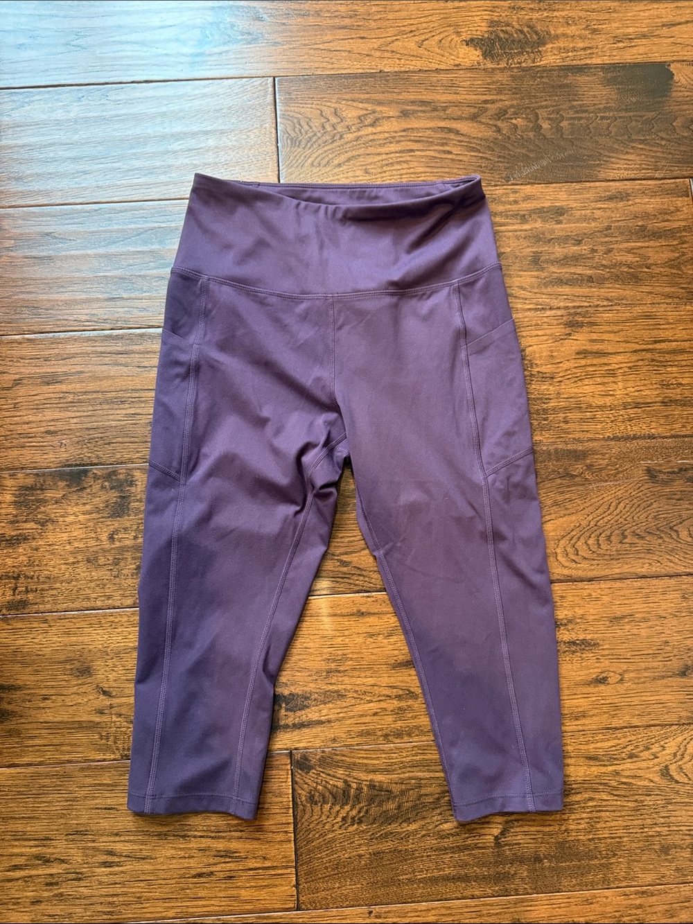 MPG Cropped Athletic Leggings with Side Pockets
